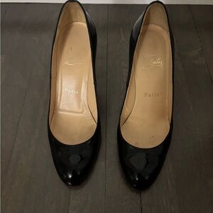 Christian Louboutin Black Patent Heel